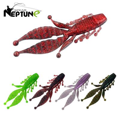 China High Simulation 15 Pieces / Box Artificial Bionic Bass Soft Plastic Fishing Lures , Crayfish Fishing Lure for sale