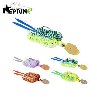 China Artificial Metal Spinner Baits Metal Saltwater Buzz Bait Bait Trolling Fishing, Rubber Jig Lure for sale