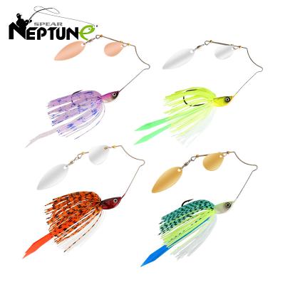 China Durable Artificial Bionic Buzz Skirt Jig Spinner Rubber Bait, Beard Fishing Jig Lead Lure for sale