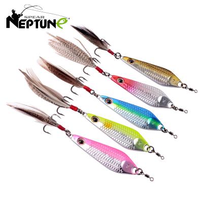 China Metal NEPTUNE LANCE Artificial Distant Possibility Baitcast Bionic Bass Metal Slow Baitcasting Jig Building Lure for sale