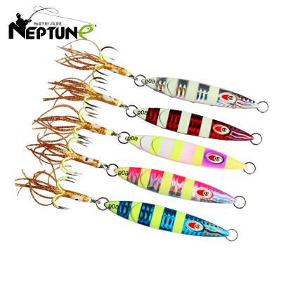 China 60g 13.5cm Durable Distant Possibility Luminous Saltwater Fishing Lures, Fishing Metal Sinking Building Lure for sale