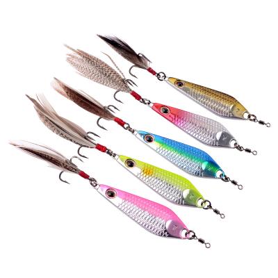 China Lures Saltwater Fishing Zinc Alloy Sinking Artificial Casting Kit, Fishing Vertical Metal Jig Casting Lures for sale