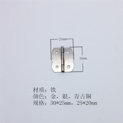 China Wooden Box Yiwu Supplier 30x25mm Silver Metal Hinge For Jewelry Box for sale