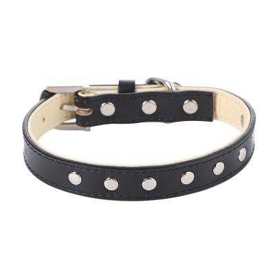 China Wholesale Personalized High Quality Personalized Pet Collar Rivet Dog Collar Fashion Leather Dog Collar for sale