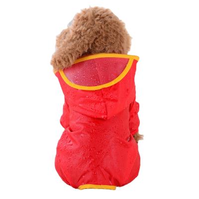 China XS-XL Viable Dog Clothes Rain Poncho Polyester Raincoat Pet Raincoat Dog Jackets Pet Accessory Outdoor Fabric for sale