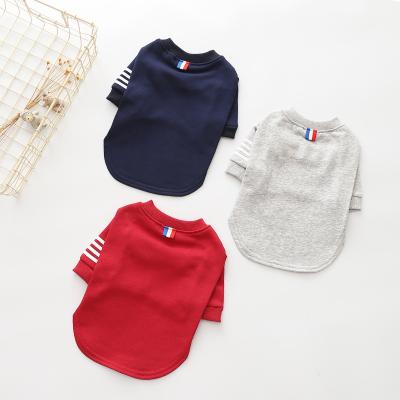 China Wholesale New Dog Clothes Manufacturer Cotton Pet Clothes Viable Terry Fleece Casual Wholesale Dog Clothes Summer for sale