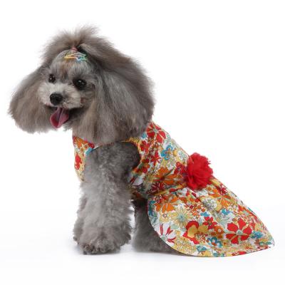 China Viable Dog Dress Up Pet Princess Skirts Cute Puppy Sunbathing Spring Summer Shirts Wedding Small Holiday Dogs Cats Pet Dress for sale