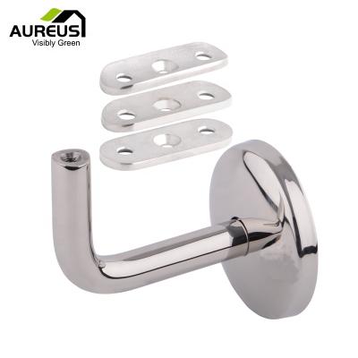 China Modern Mirror Polished 316 Stainless Steel Wall Mount Handrail Bracket for sale