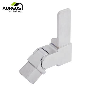 China Modern Brushed Vertical Stainless Steel Balustrade Pivot Corner Connector for sale