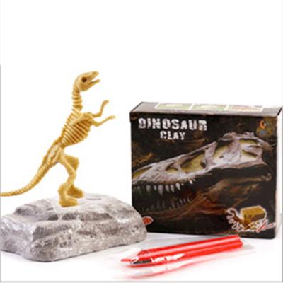 China Kids Science Kit STUFFED Toys Dig Kit Dinosaur Toys Cheap Wholesale Educational Non-Toxic Dinosaur Dig Kit For Kids for sale