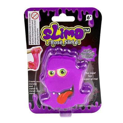 China Teaching Create Your Own Glitter Purple Putty Monster Sludge Color Fluffy Sludge Toy For Kids for sale