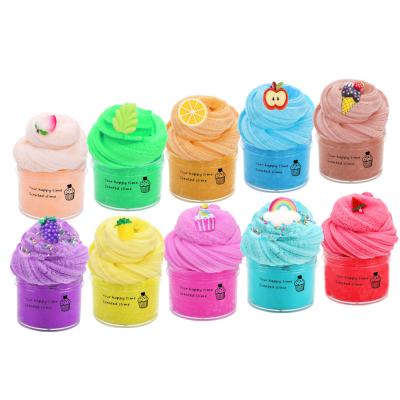 China Wholesale Custom Safety 30ml Eco-friendly Material Thousand Silk Mud Cloud Mud Efforts Relieve Rainbow Mud Toys High Quality Mud Set for sale