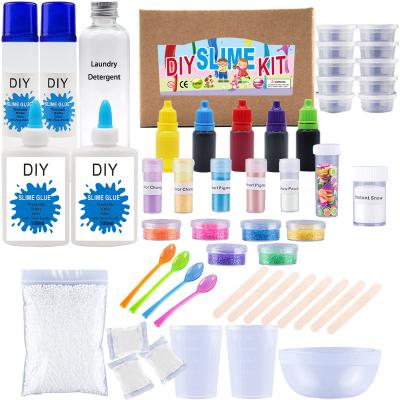 China Hot sale eco-friendly educational diy kit Amazon wholesale mud fluffy glue slime eco-friendly material for kids for sale