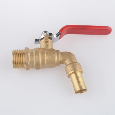 China Home wholesale cheap outdoor bibcock faucet small switch 1/2 inch kitchen brass cock valve for sale