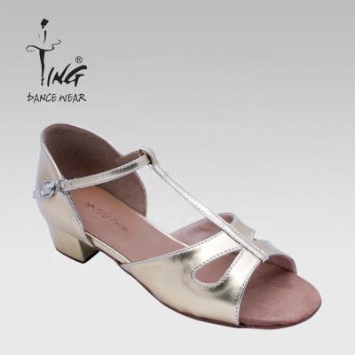 China GENUINE LEATHER Available Low Heel Latin Dance Shoes Kids On Demand Kids Dance Shoes for sale