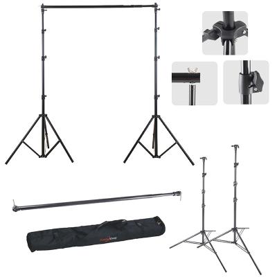 China Hot Sale Photo Studio Accessories Equipment Collapsible Green Screen Photography Background Stand Muslin Backdrop Support System for sale