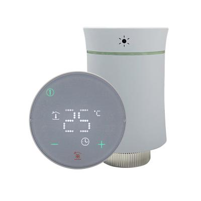 China Smart Tuya Zigbee Wifi Modern Wireless Programmable Heating TRV Automatic Thermostatic Radiator Valve for sale