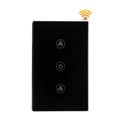 China US Smart Wifi APP Control Speed ​​Regulation Smart Wifi Ceiling Fan Switch Wall Switch WF-FS01-US for sale