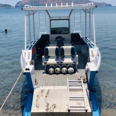 China Aluminum CE Certified 8m Aluminum Passenger Boat Dive Boat for sale