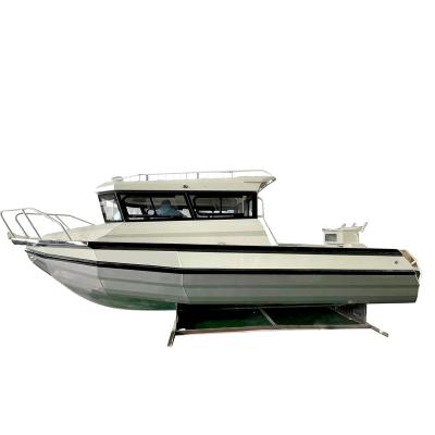 China Luxury Aluminum Alloy 7.5mx2.45m Cabin Boat And Aluminum Cargo Boat Yachts For Sale for sale