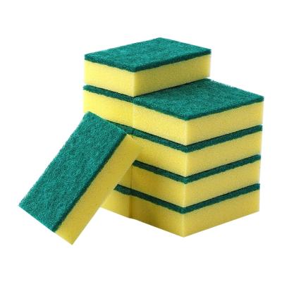 China Factory Price Viable Wholesale High Quality Polyurethane Topeco Green Scouring Pad Cleaning Sponge For Kitchen for sale