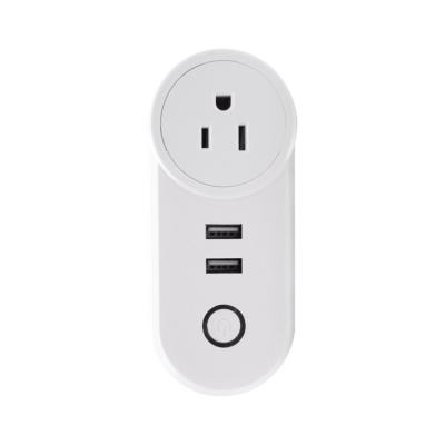 China Tuya Residential/Multi-Purpose USB Wall Switch USB Wall Switch Socket Timer Socket US 3pin Wifi Home Amazon Google Life Shenzhen Smart Supplier for sale