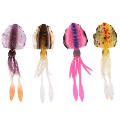 China Soft 15CM PVC Soft 15CM Luminous Effect 20G UV Fishing Lure Jigging Lure Squid Trolling Groundbaits for sale