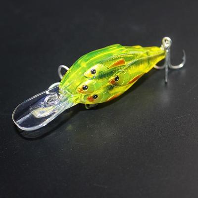 China Plastic High Quality Fishing Lure Bait 6.5cm 6.5g Fishing Group Crankbait for sale