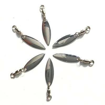 China Wholesale Spinner Bait Metal Lure Brass Fishing Spoon With Backing Swivel for sale