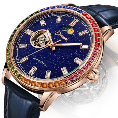 China Dulunwe luminous fashion mechanical watches men's brand new stainless steel automatic watch male sport to waterproof business 6025 for sale