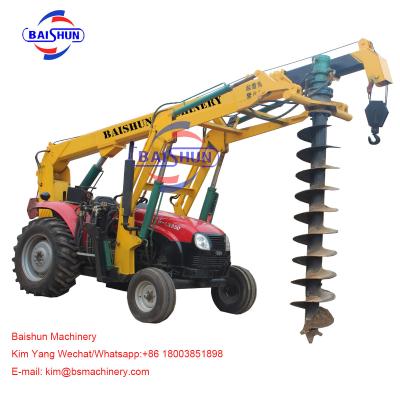 Chine Machine défonceuse de trou hydraulique de puissance élevée/grand bêcheur de trou de courrier de tracteur à vendre