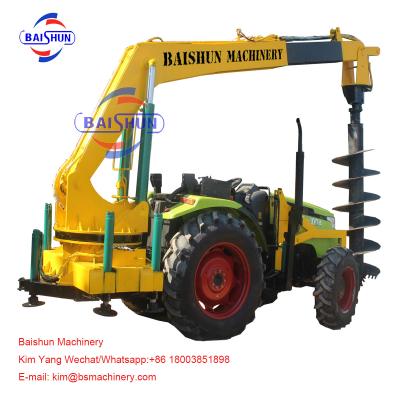 China Cavador del agujero de poste del tractor del jardín de los trabajos eléctricos, cavador del agujero de poste del tirón de 3 puntos en venta