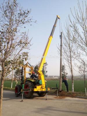 China Soem-Lader brachte Posten-Loch-Gräber/kleiner Eimer angebrachten hydraulischen Posten-Loch-Gräber an zu verkaufen