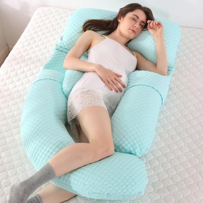 China Custom 3D U Shaped Air Mesh Bamboo Comfort Maternity Nursing Body Baby Massage Pregnancy Pillow Anti-Static Full for sale