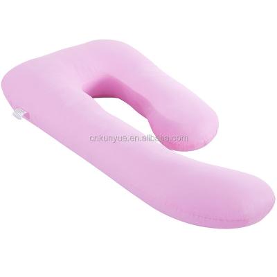 China Custom Fiber Cotton Anti-Apnea U Shape Comfortable Pregnancy Full Body Nursing Maternity Pillow for sale