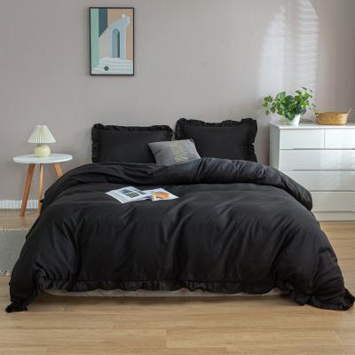 China Hot Selling Amazon CLASSIC 3pcs Bedding Set Ruffles Duvet Cover Set for sale