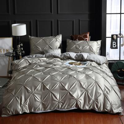 China CLASSIC New Design Luxury Durable Comforter Set Satin Duvet Cover With Pillowcase for sale