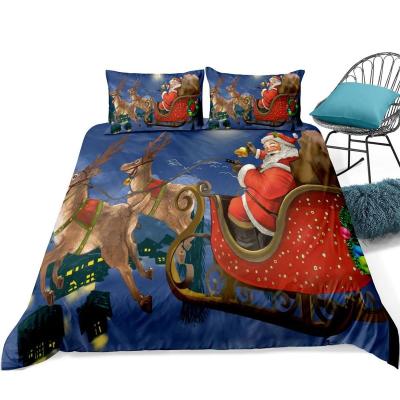 China American Style Customized 3D Printed King Bedding Sets Soft Microfiber Polyester Christmas Home Twin Queen Duvet Cover for sale