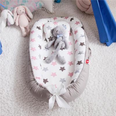 China Breathable Newborn Infant Baby Carry Sleeping Nest Cuddle Bed Cocoon Crib Sofa Super Soft Portable Portable for sale