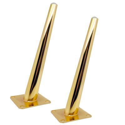 China Modern High Quality Modern Gold Brass Iron Tapered Base Furniture Table Cabinet Sofa Legs Feet for sale