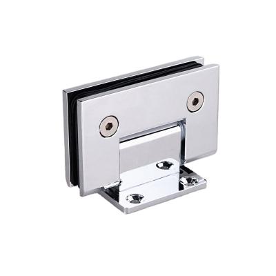 China Modern Brass Back Plate Wall Mount Short Shower Door Hinge for sale