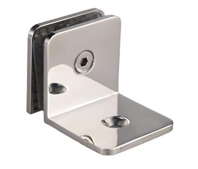 China Modern 90 Degree Stainless Steel Wall To Bracket Flange Precision Glass Mount for sale