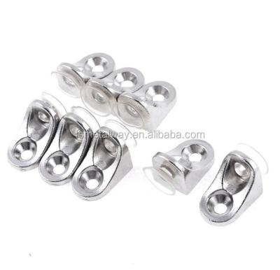 China chrome zinc alloy finish glass shelf clips MG-038 for sale