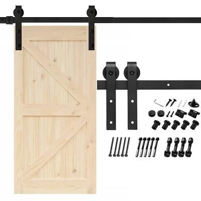 China Modern Wrought Iron Gardens Deflects Nordic Interior Wooden Sliding Barn Door Hardware Sliding Door Hardware Barn Door Kits for sale