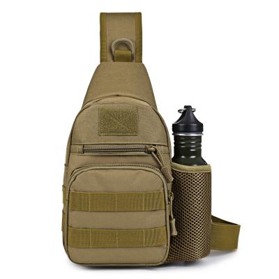 China Sturdy and Durable Traveling Camping Hiking Small Outdoor Military Tactical Rover Chest Bag Daypack Molle Shoulder Bag with Water Bottle Holder for sale