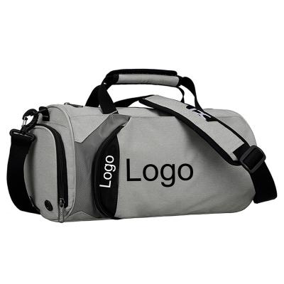 China Large Capacity Gym Logo Travel Bag Sport Fitness Waterproof Unisex Outdoor Custom Duffel Bag With Shoe Compartment for sale