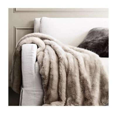 China Fox Quality Made In China Ultra Modern Luxury Top Quality Winter Faux Fur Blanket for sale