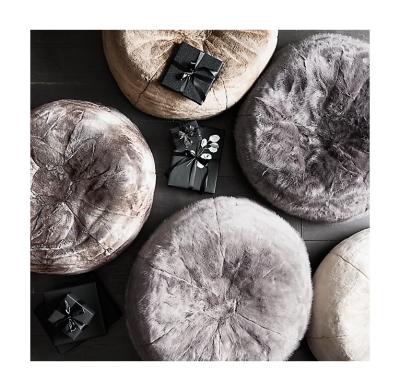 China Quality Guaranteed Modern Unique Modern Faux Fur Bean Bag Cover Soft Portable Living Room for sale