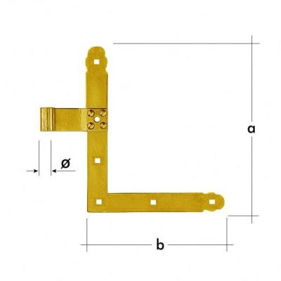 China New Construction Design Heavy Duty Door Vault ZN Corner Hinges Steel Hinge for sale