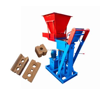 China Building Material Stores Brick Making Machine Manual Interlocking Loess Small Hydraulic Lego Brick Machine for sale